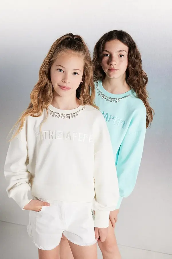 Patrizia Pepe Dječja pamučna dukserica Patrizia Pepe W146