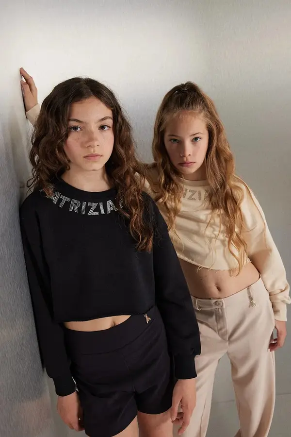 Patrizia Pepe Dječja pamučna dukserica Patrizia Pepe W397