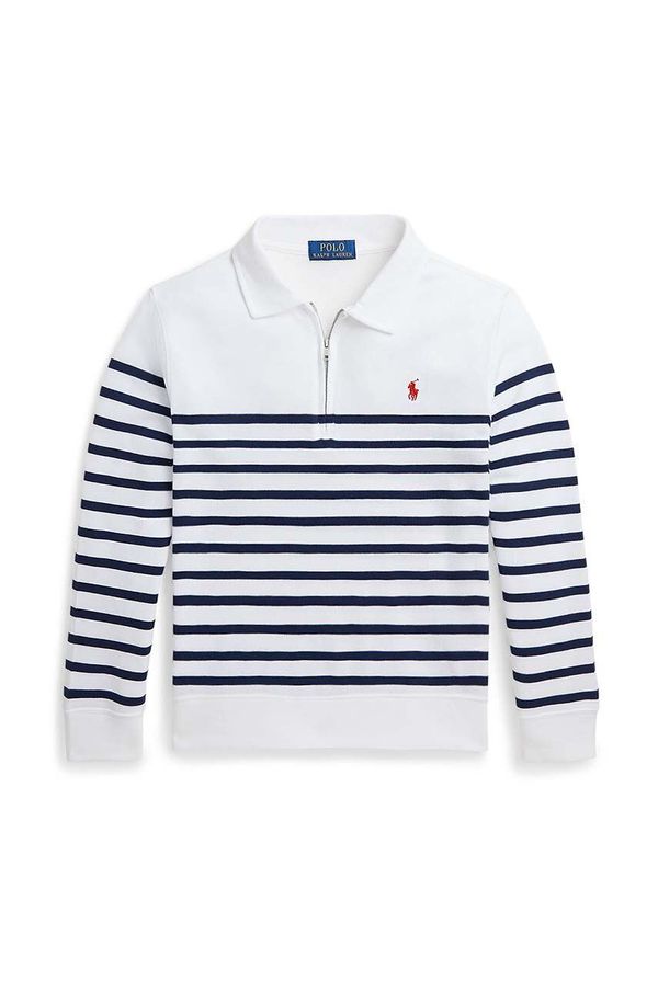 Polo Ralph Lauren Dječja pamučna dukserica Polo Ralph Lauren boja: bijela, s uzorkom, 323942104001