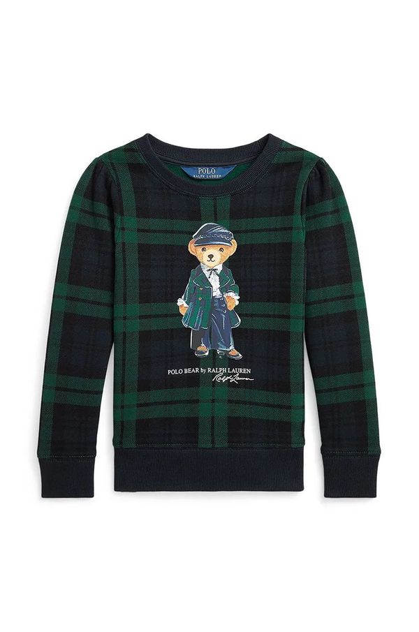 Polo Ralph Lauren Dječja pamučna dukserica Polo Ralph Lauren boja: crna, s uzorkom, 312952154001