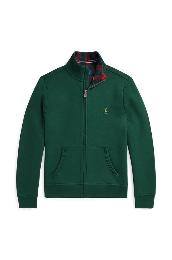 Polo Ralph Lauren Dječja pamučna dukserica Polo Ralph Lauren boja: tamno plava, bez uzorka, 323953025001