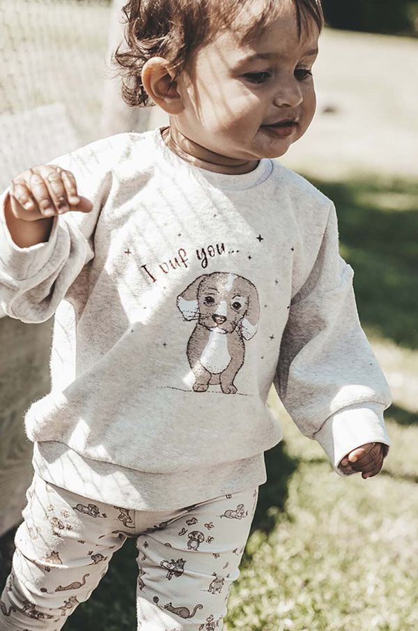 That's mine Dječja pamučna dukserica That's mine Sora boja: bež, s tiskom