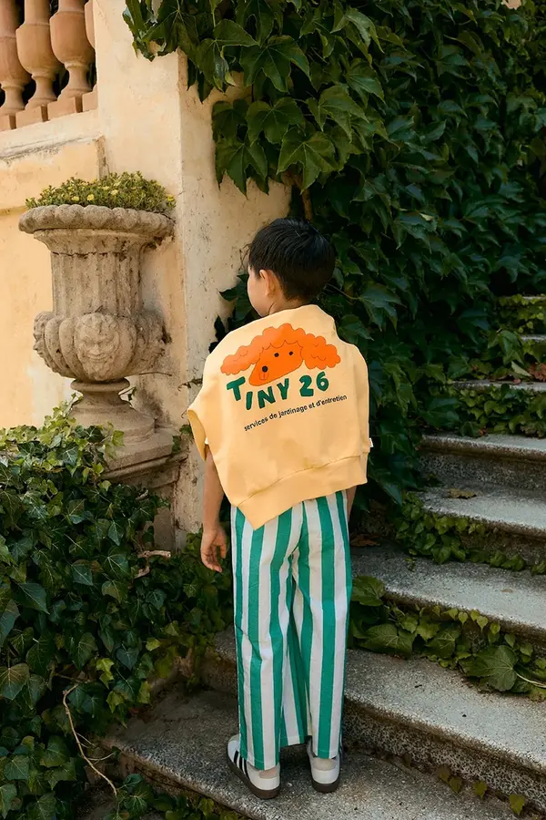 Tinycottons Dječja pamučna dukserica Tinycottons RED DOG GRAPHIC SWEATSHIRT