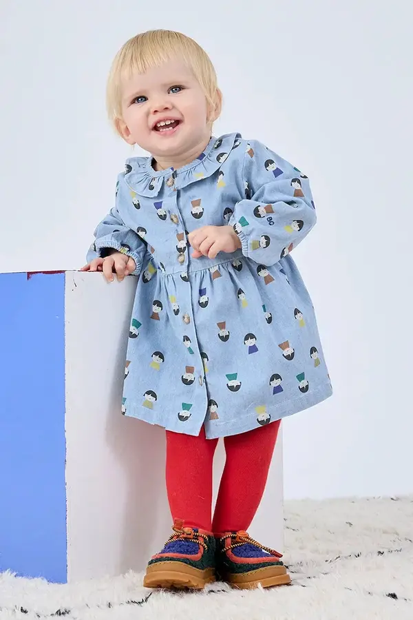 Bobo Choses Dječja pamučna haljina Bobo Choses Game Pawns