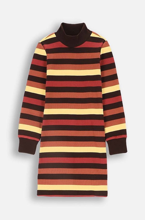 Coccodrillo Dječja pamučna haljina Coccodrillo boja: bijela, mini, uska, RODEO GIRL JUNIOR