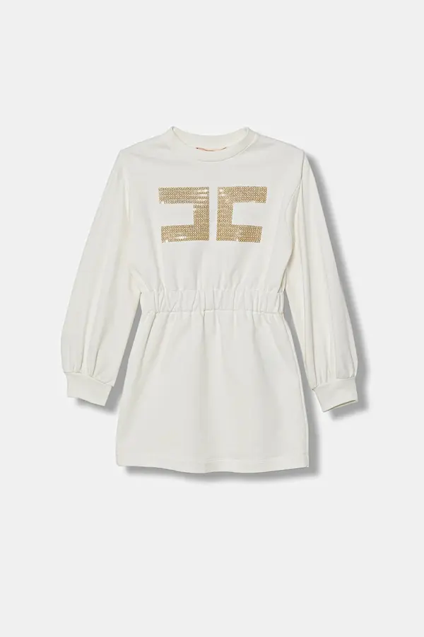 Elisabetta Franchi Dječja pamučna haljina Elisabetta Franchi