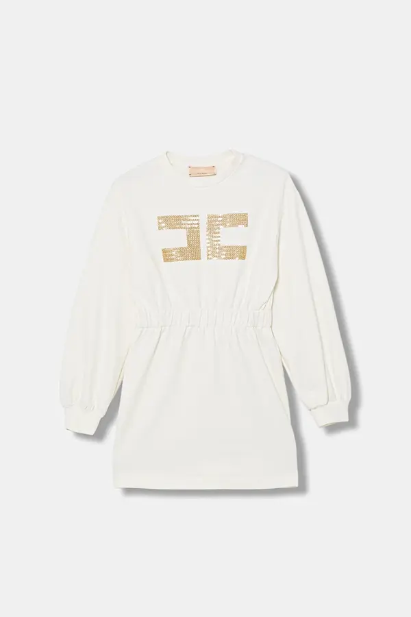 Elisabetta Franchi Dječja pamučna haljina Elisabetta Franchi