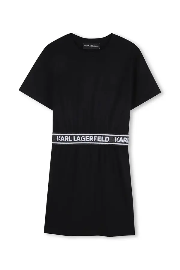 Karl Lagerfeld Dječja pamučna haljina Karl Lagerfeld