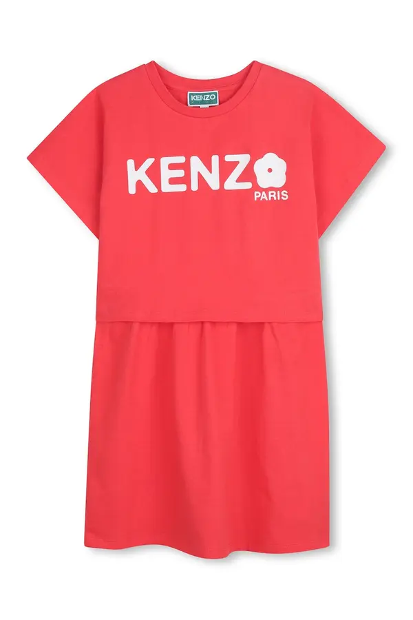 Kenzo kids Dječja pamučna haljina Kenzo Kids