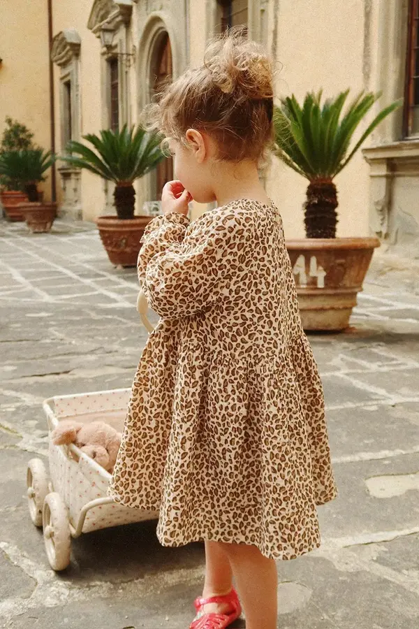 Konges Sløjd Dječja pamučna haljina Konges Sløjd COCO DRESS GOTS