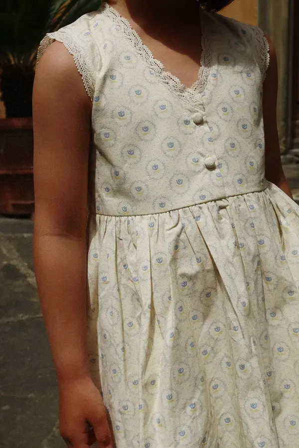Konges Sløjd Dječja pamučna haljina Konges Sløjd COEUR LACE DRESS GOTS