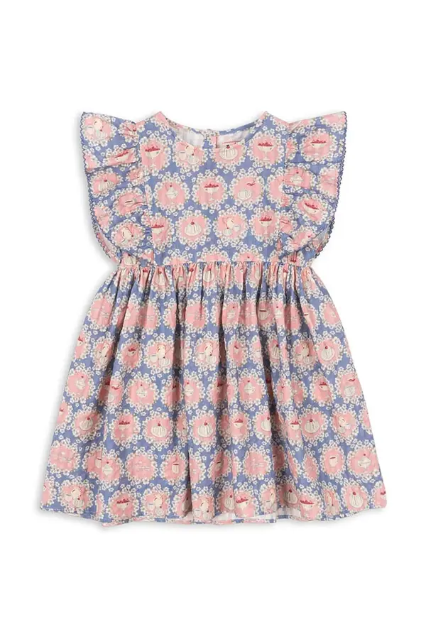Konges Sløjd Dječja pamučna haljina Konges Sløjd KIM FRILL DRESS GOTS