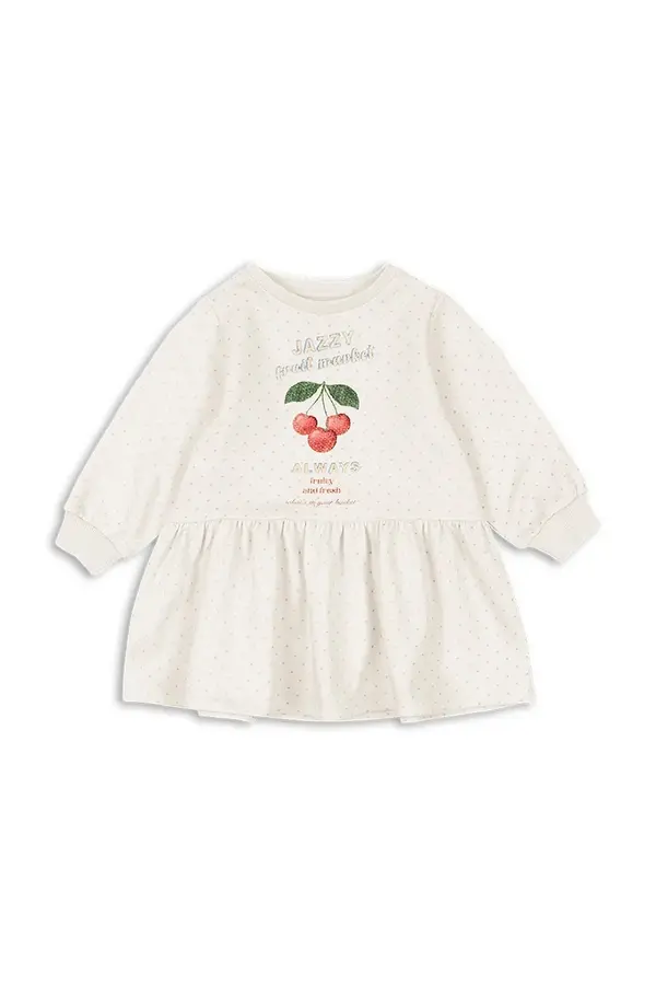 Konges Sløjd Dječja pamučna haljina Konges Sløjd LOUPY SWEAT DRESS OCS