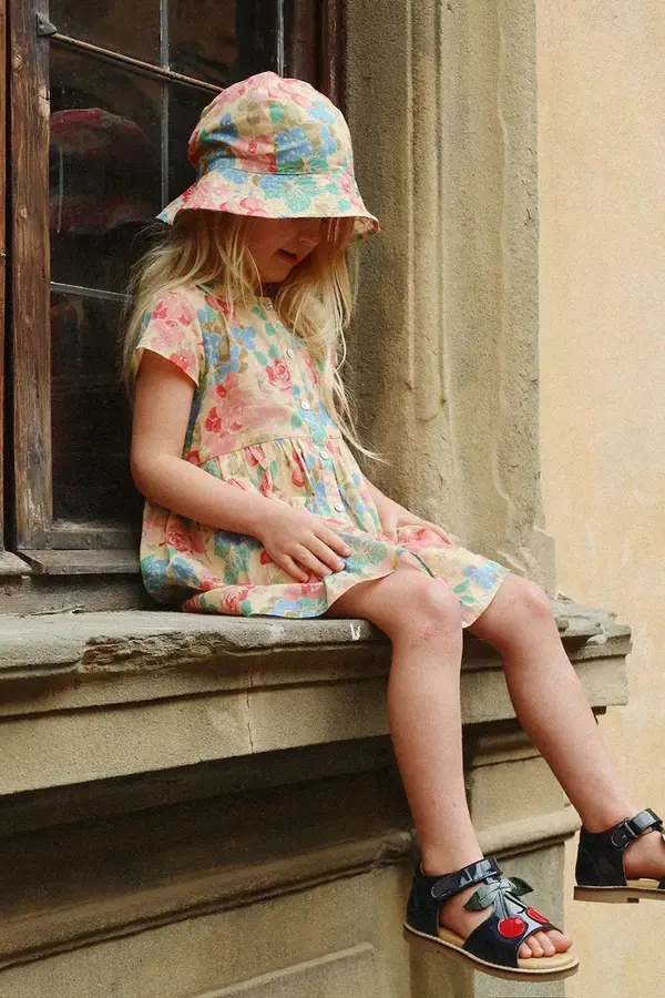 Konges Sløjd Dječja pamučna haljina Konges Sløjd PACEY SS DRESS GOTS