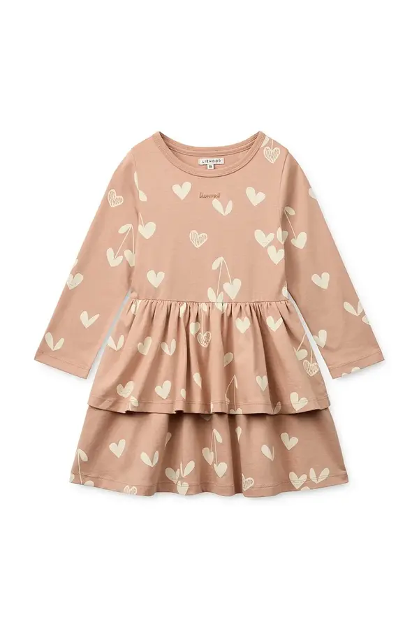 Liewood Dječja pamučna haljina Liewood Mindy LS Dress
