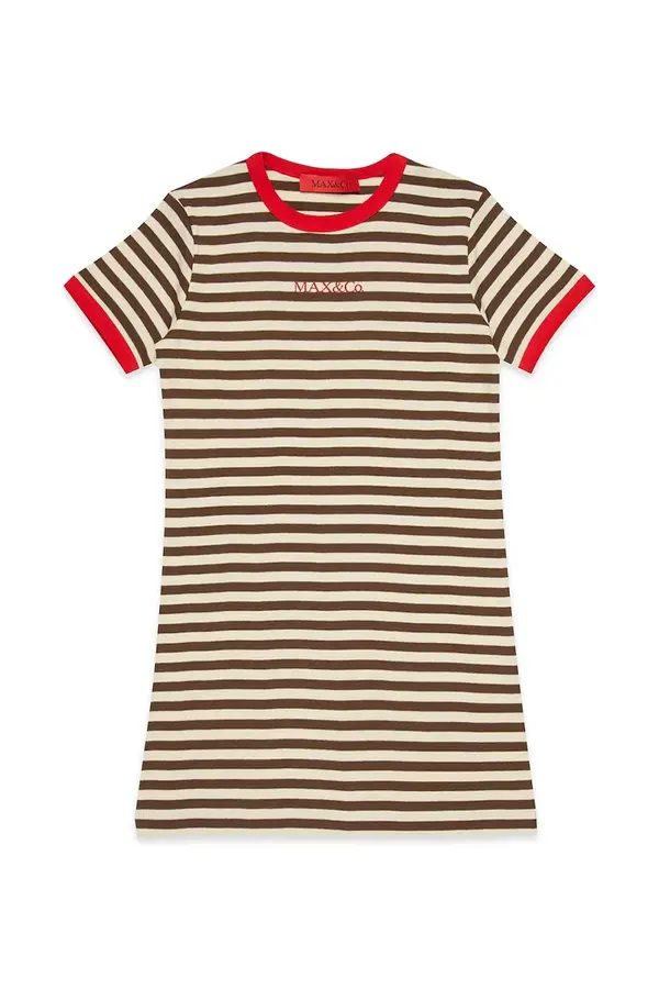 Max&Co. Dječja pamučna haljina MAX&Co. MAXD34F DRESS