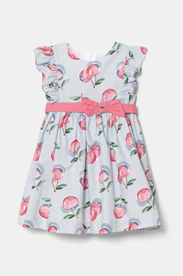 Mayoral Dječja pamučna haljina Mayoral mini, širi se prema dolje, 1914