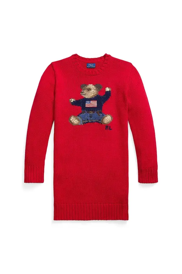 Polo Ralph Lauren Dječja pamučna haljina Polo Ralph Lauren