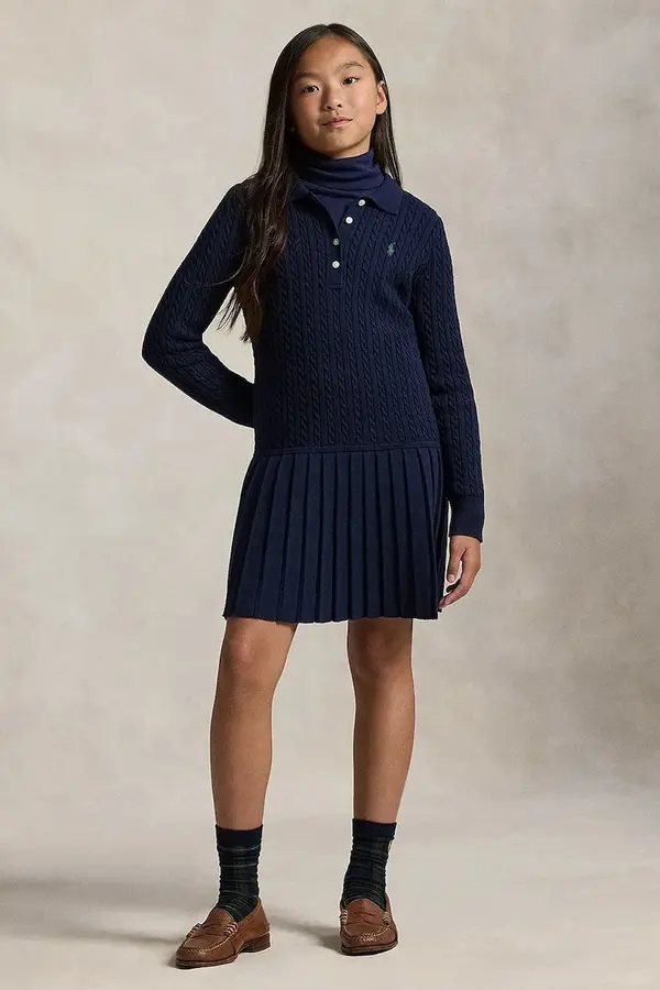 Polo Ralph Lauren Dječja pamučna haljina Polo Ralph Lauren