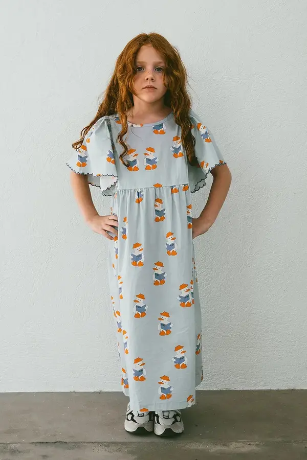 Tinycottons Dječja pamučna haljina Tinycottons READERS DRESS
