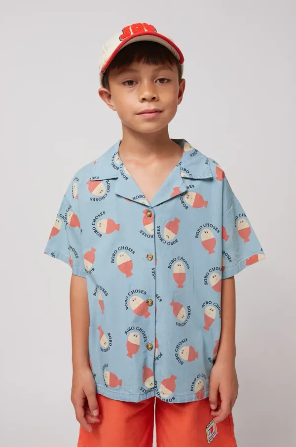 Bobo Choses Dječja pamučna košulja Bobo Choses Morning Egg 125AC026
