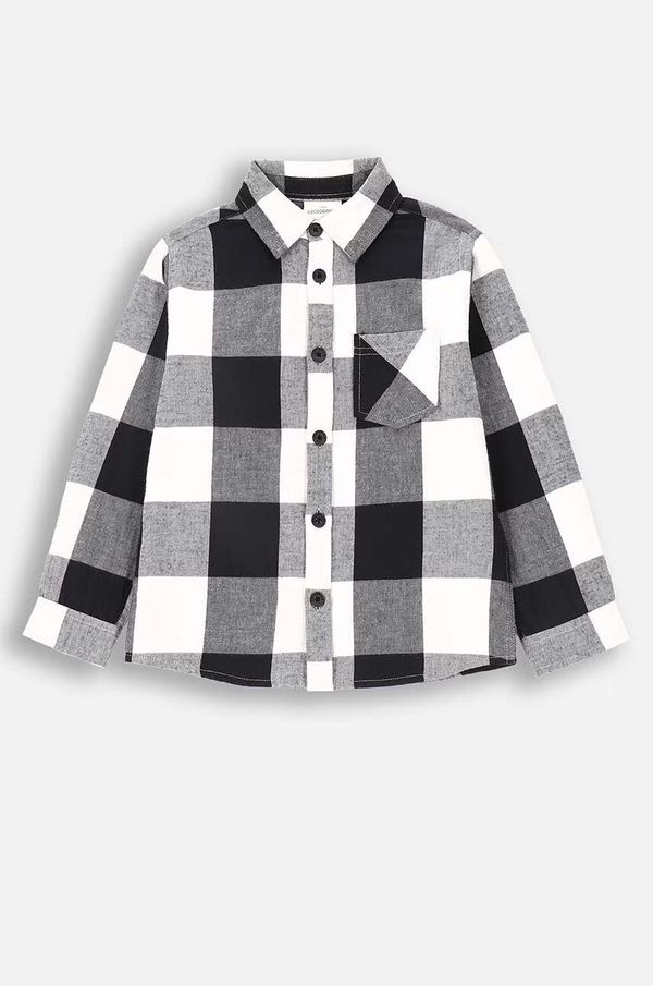 Coccodrillo Dječja pamučna košulja Coccodrillo boja: bijela, GRUNGE SWAMP BOY KIDS