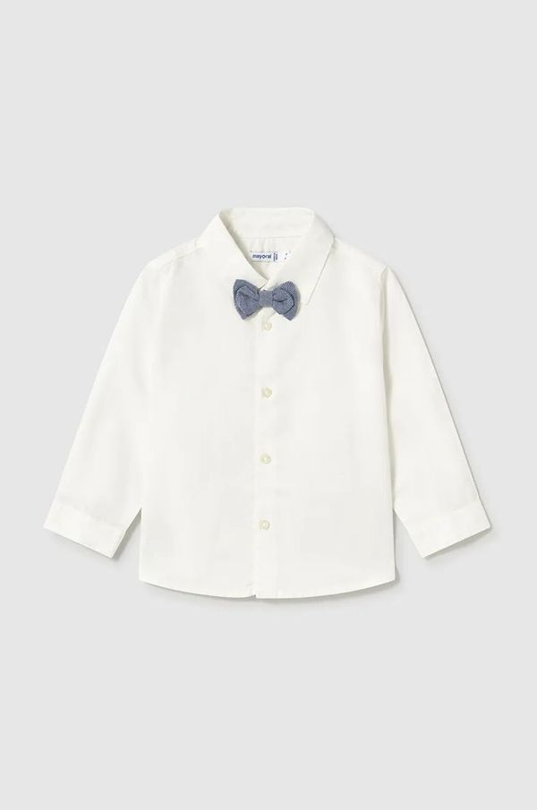 Mayoral Dječja pamučna košulja Mayoral boja: bež, 1113