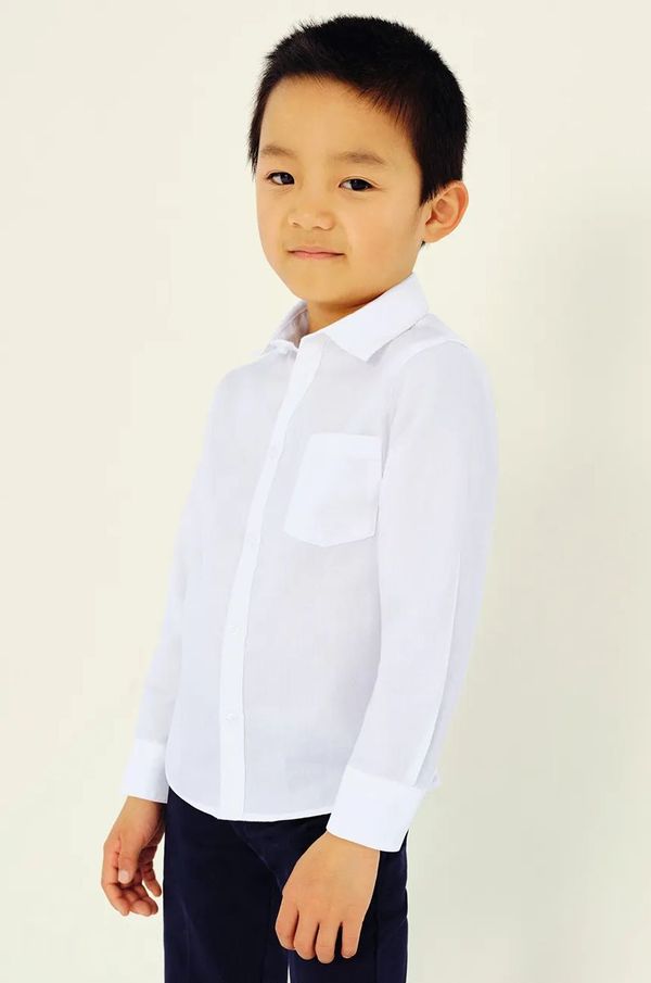 Mayoral Dječja pamučna košulja Mayoral boja: bijela, 140