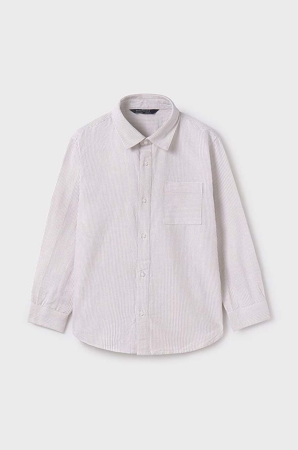 Mayoral Dječja pamučna košulja Mayoral boja: bijela, 7109