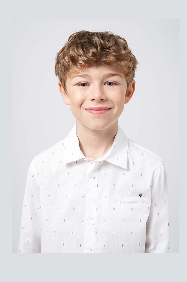 Mayoral Dječja pamučna košulja Mayoral boja: bijela