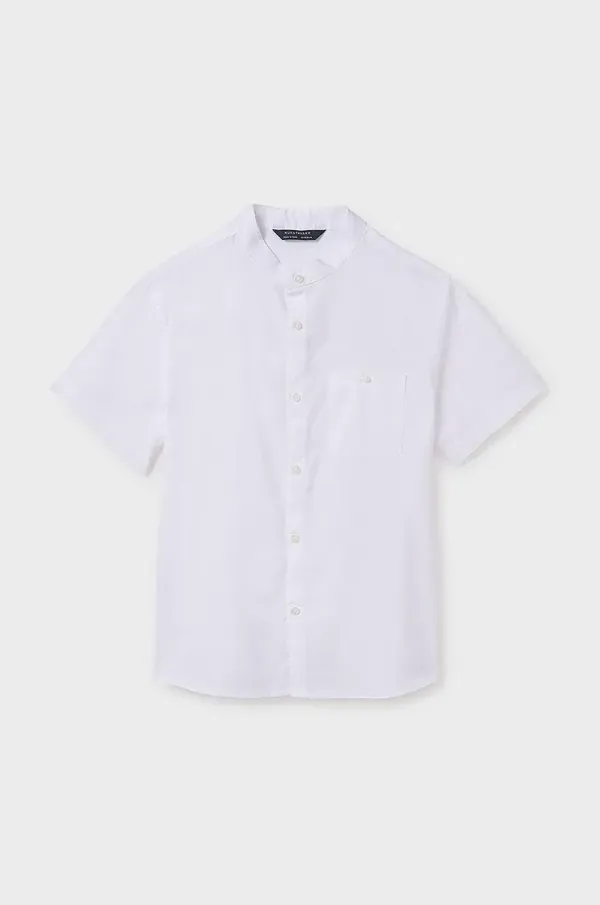 Mayoral Dječja pamučna košulja Mayoral boja: crna, 6137