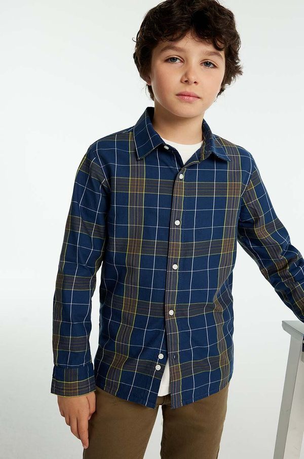 Mayoral Dječja pamučna košulja Mayoral boja: tamno plava, 7110