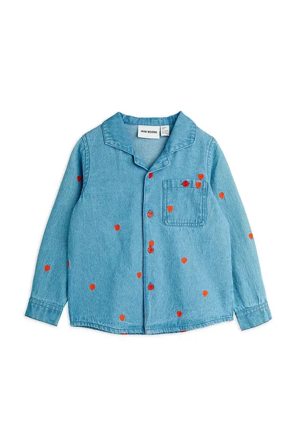 Mini Rodini Dječja pamučna košulja Mini Rodini Mini hearts