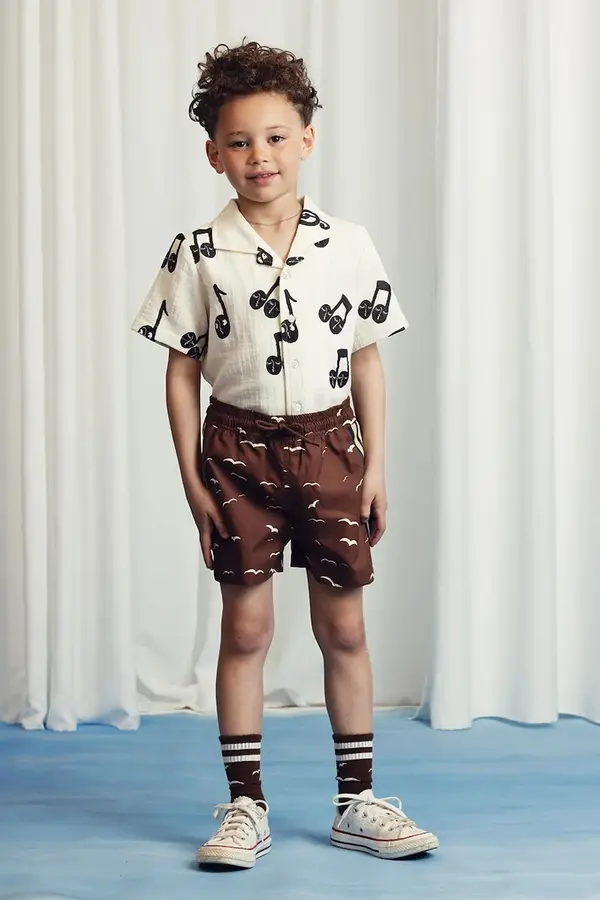 Mini Rodini Dječja pamučna košulja Mini Rodini Note