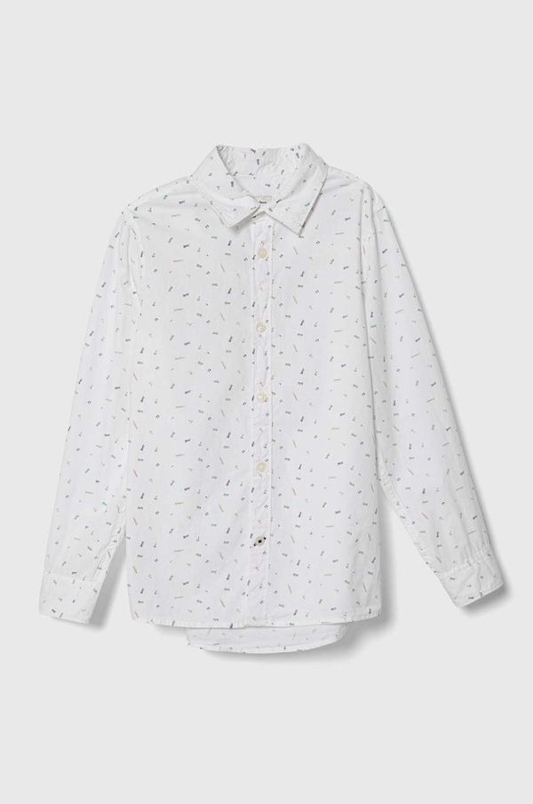 Pepe Jeans Dječja pamučna košulja Pepe Jeans JAMES boja: bijela