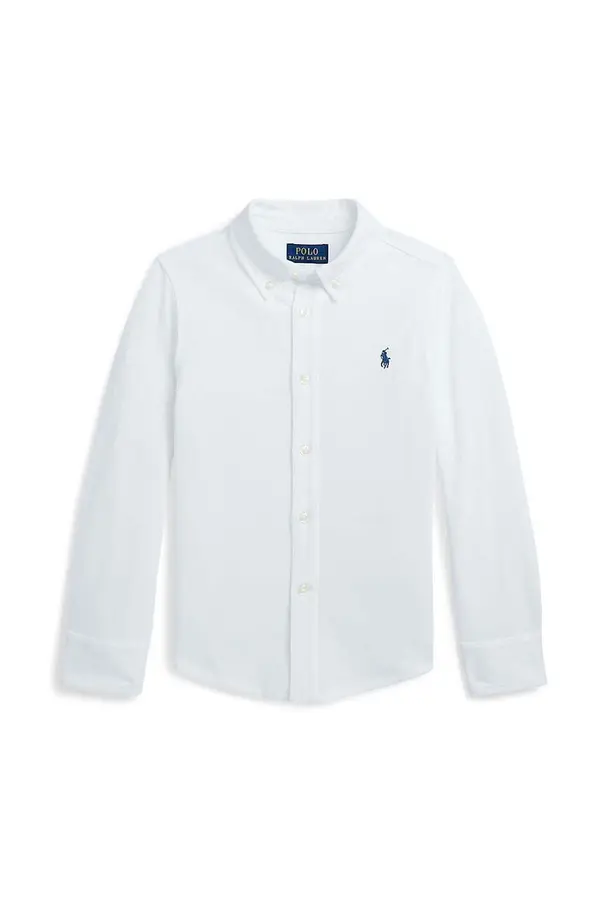 Polo Ralph Lauren Dječja pamučna košulja Polo Ralph Lauren boja: bijela, 322914506002