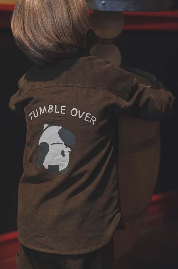 That's mine Dječja pamučna košulja That's mine Frode shirt boja: smeđa, 117161