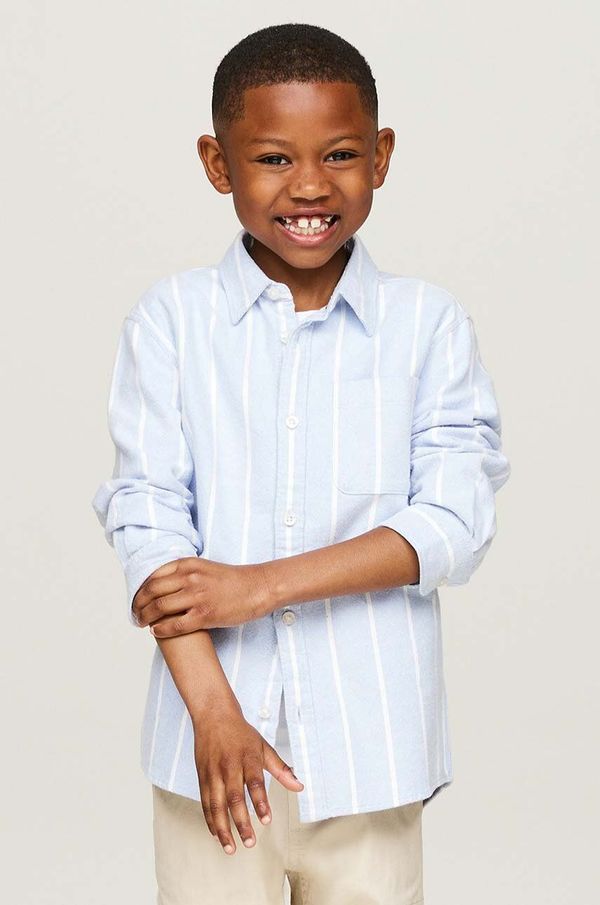 Tommy Hilfiger Dječja pamučna košulja Tommy Hilfiger KB0KB09081