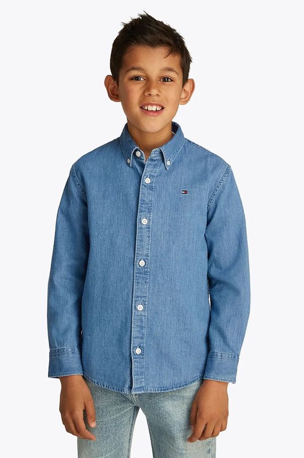 Tommy Hilfiger Dječja pamučna košulja Tommy Hilfiger KB0KB09606