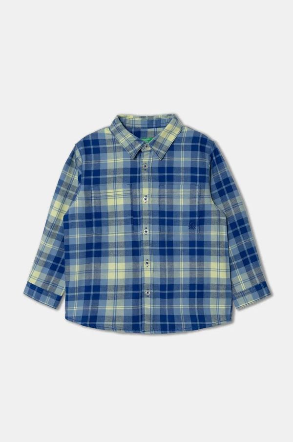 United Colors of Benetton Dječja pamučna košulja United Colors of Benetton 5LQHGQ024