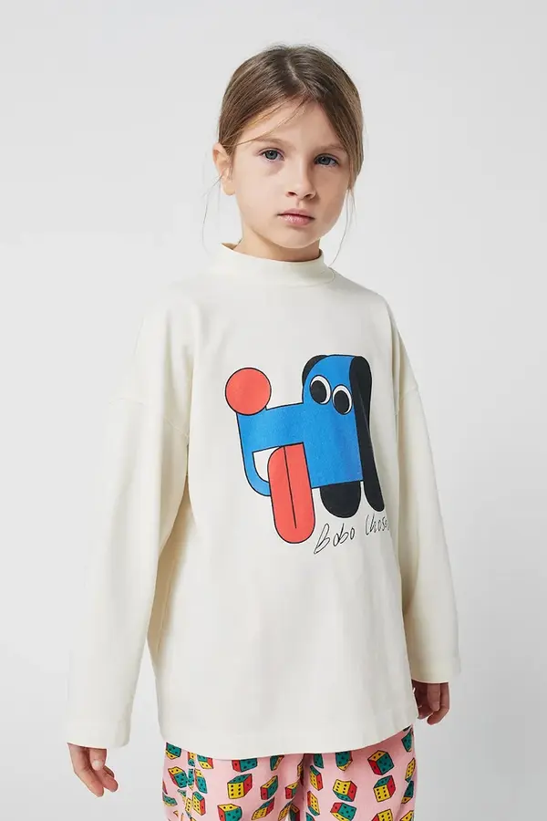 Bobo Choses Dječja pamučna majica dugih rukava Bobo Choses Doggy Mate