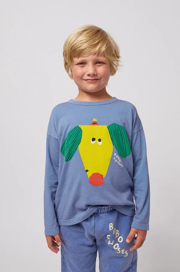 Bobo Choses Dječja pamučna majica dugih rukava Bobo Choses Happy Dog 125AC137