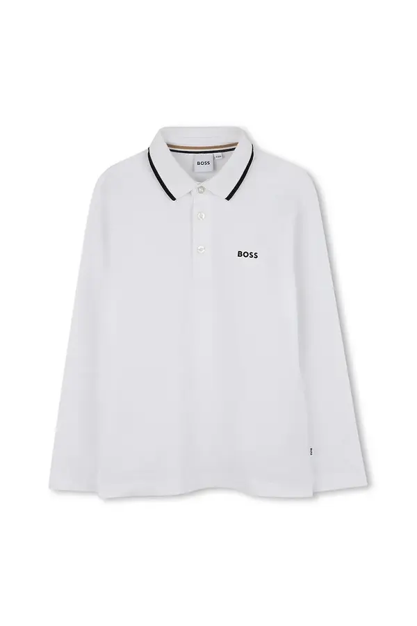 BOSS Dječja pamučna majica dugih rukava BOSS