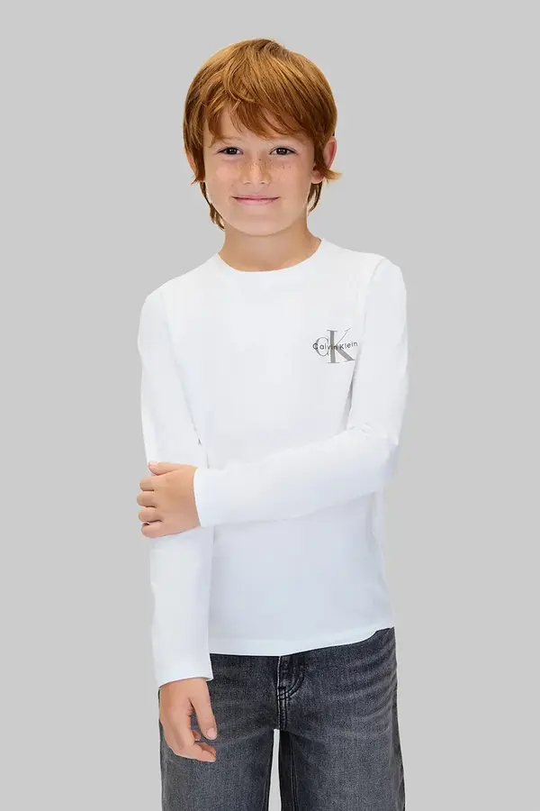 Calvin Klein Jeans Dječja pamučna majica dugih rukava Calvin Klein Jeans