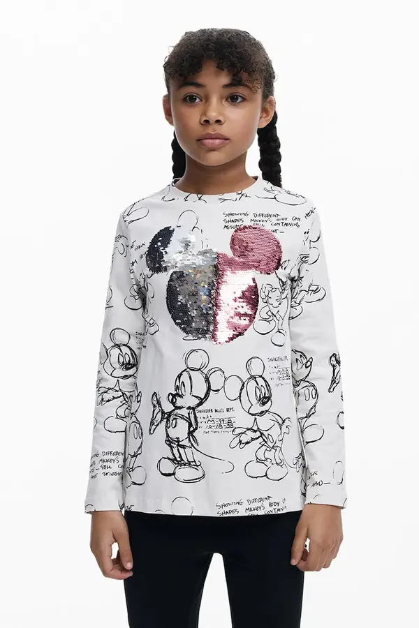 Desigual Dječja pamučna majica dugih rukava Desigual