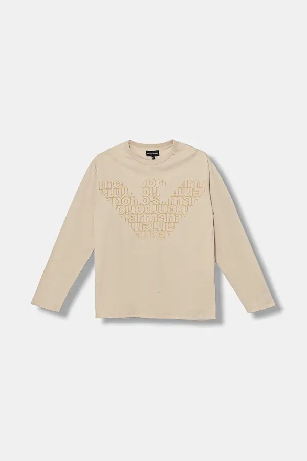 Emporio Armani Dječja pamučna majica dugih rukava Emporio Armani