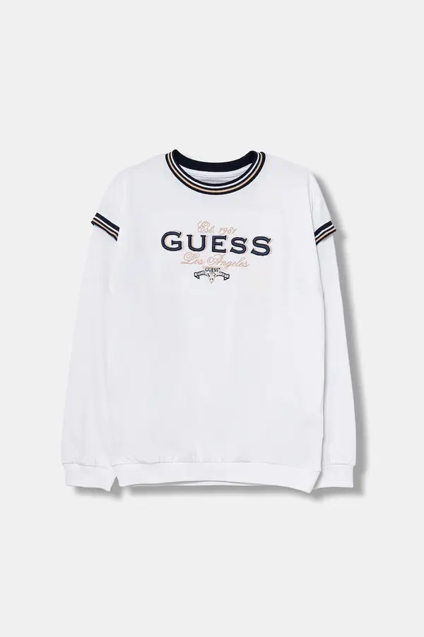 Guess Dječja pamučna majica dugih rukava Guess