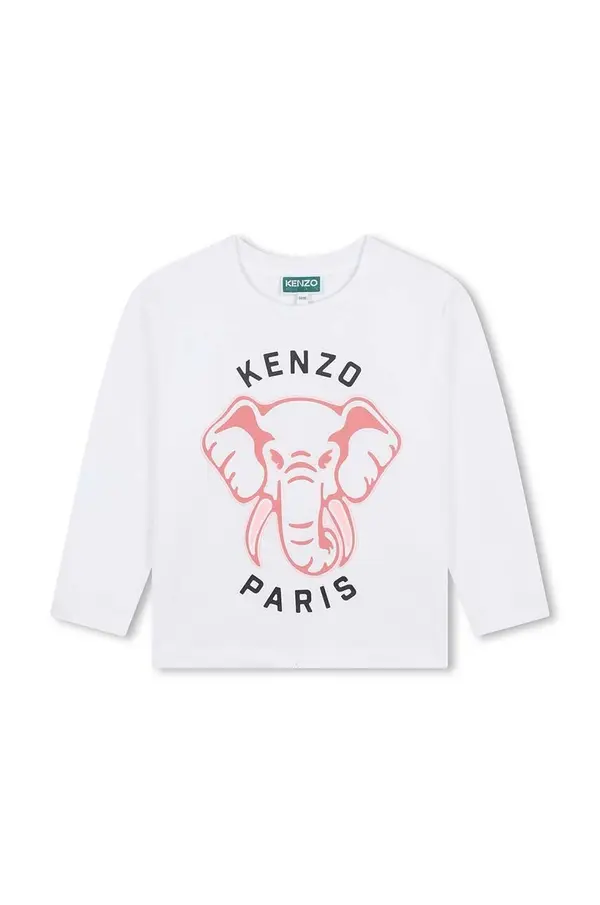 Kenzo kids Dječja pamučna majica dugih rukava Kenzo Kids