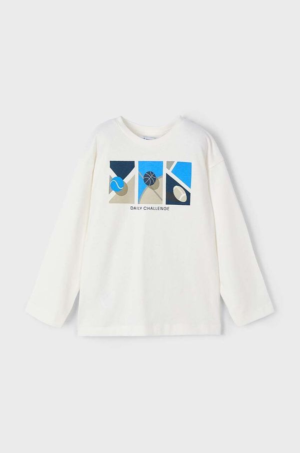 Mayoral Dječja pamučna majica dugih rukava Mayoral s tiskom, 4043