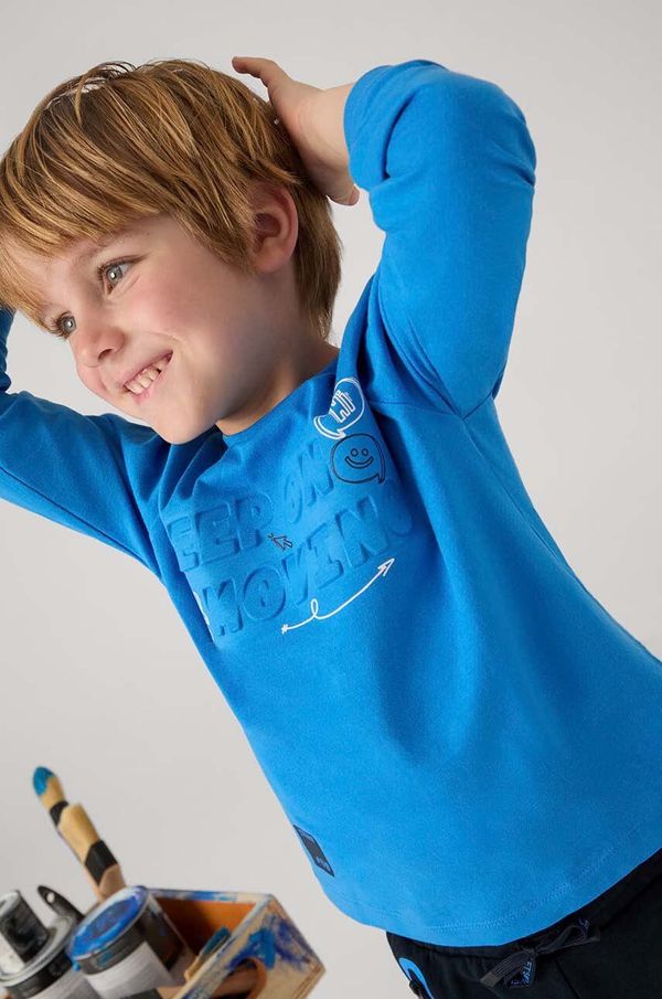 Mayoral Dječja pamučna majica dugih rukava Mayoral s tiskom, 4060